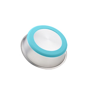 Silicone Pet Feeding Bowl With Stainless Steel Insert