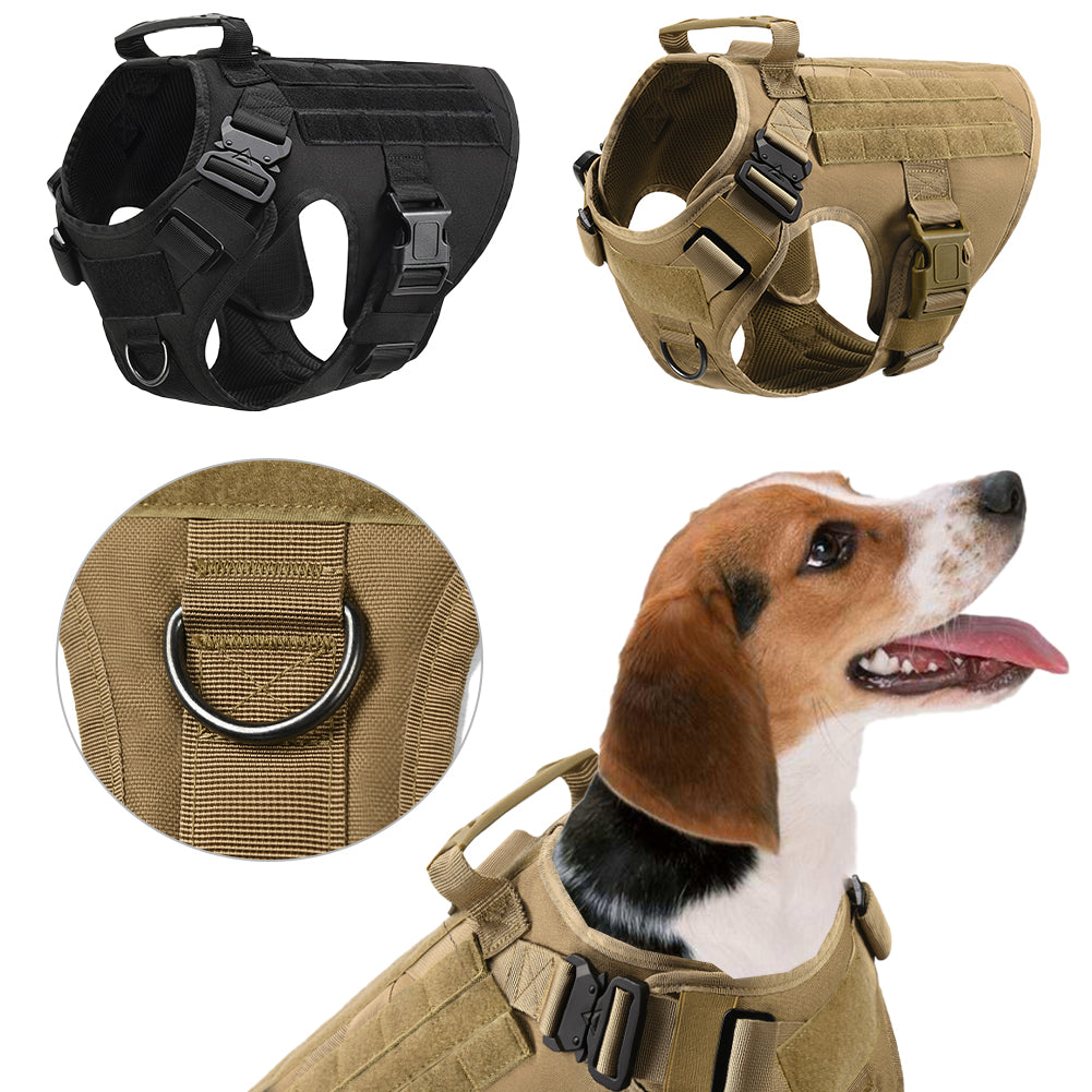 Adjustable Tactical Pet Harness With Back Handle