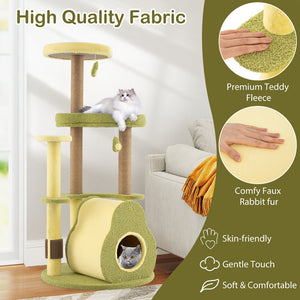 Why Your Cat Needs the Freestanding Multi-level Avocado Cat Tower
