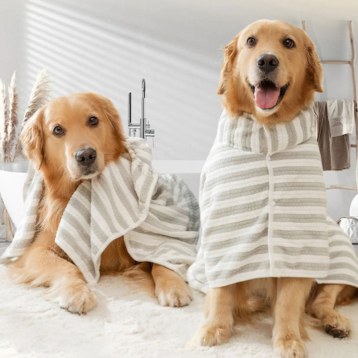 Transform Bath Time with the Ultra Absorbent Quick Dry Pet Bath Towel And Bathrobe