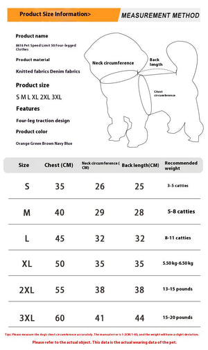 Four Legged Fashion Pet Sweater For Cozy Everyday Comfort